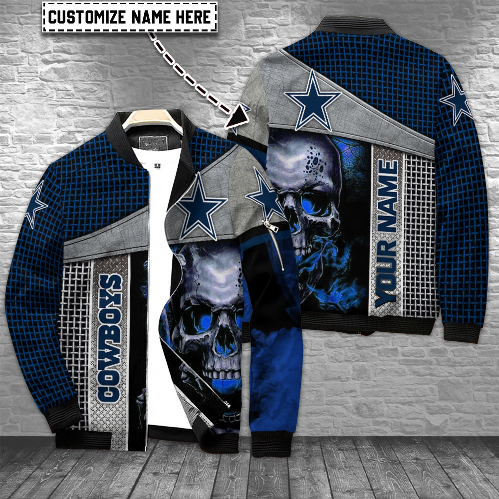 dallas cowboys personalized bomber jacket bg684 ah1wj