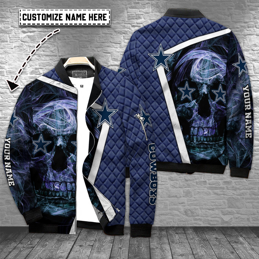 dallas cowboys personalized bomber jacket bg695 wxzh4