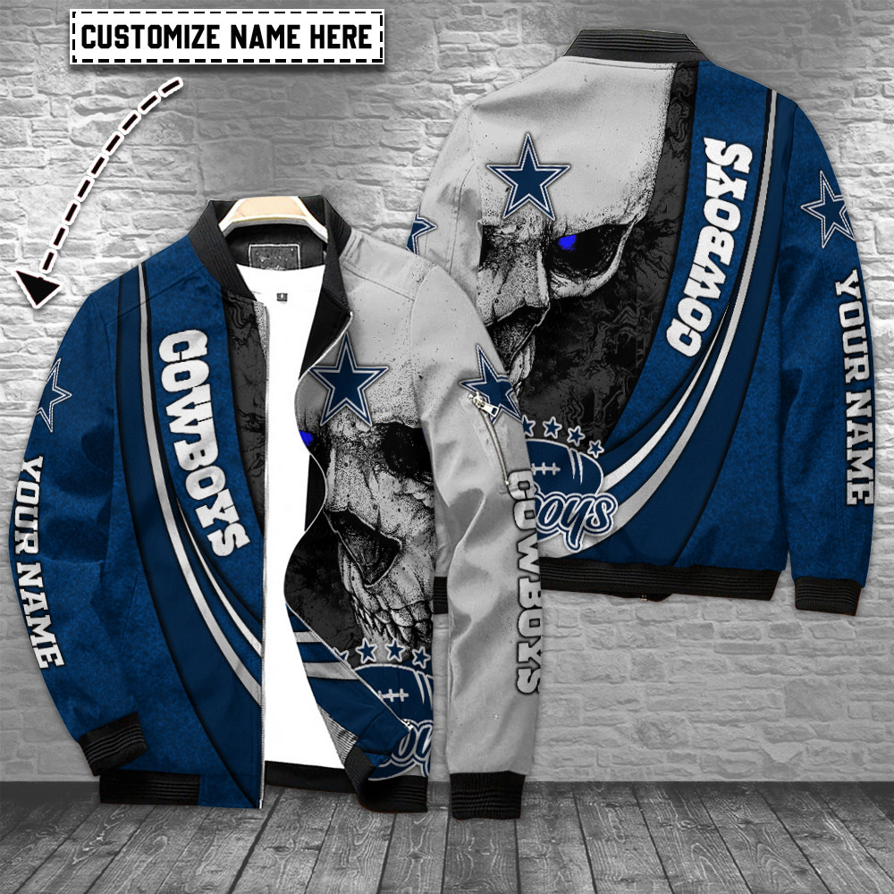 dallas cowboys personalized bomber jacket bg709 tau99