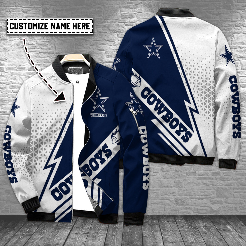 dallas cowboys personalized bomber jacket bg715 n5uju