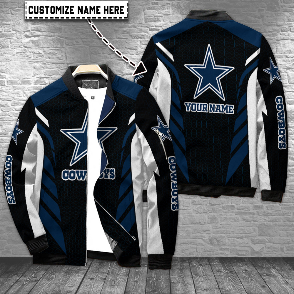 dallas cowboys personalized bomber jacket bg720 vrwcl