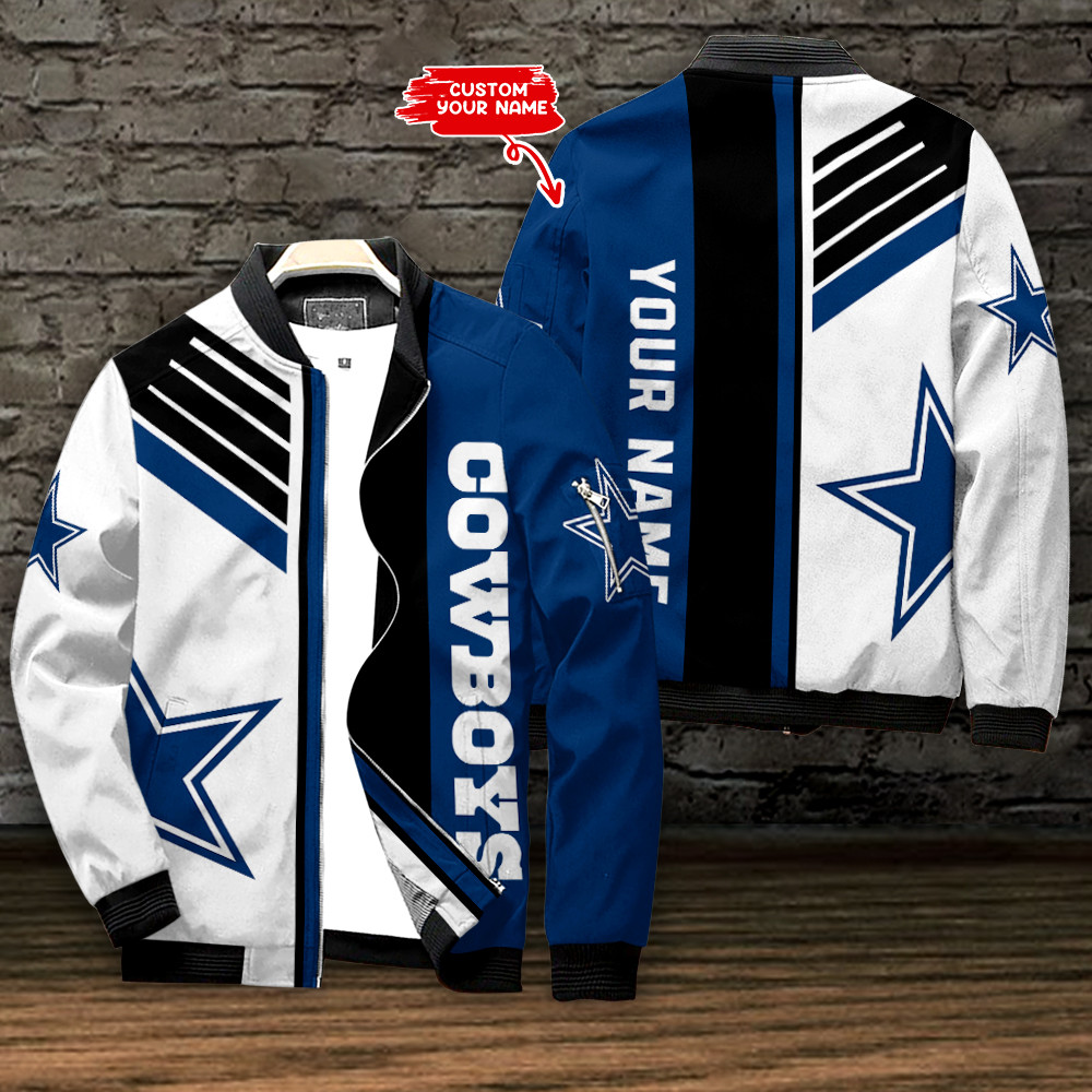 dallas cowboys personalized bomber jacket bg795 vl2sd