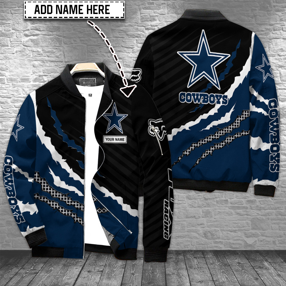 dallas cowboys personalized bomber jacket bg813 b1s1e