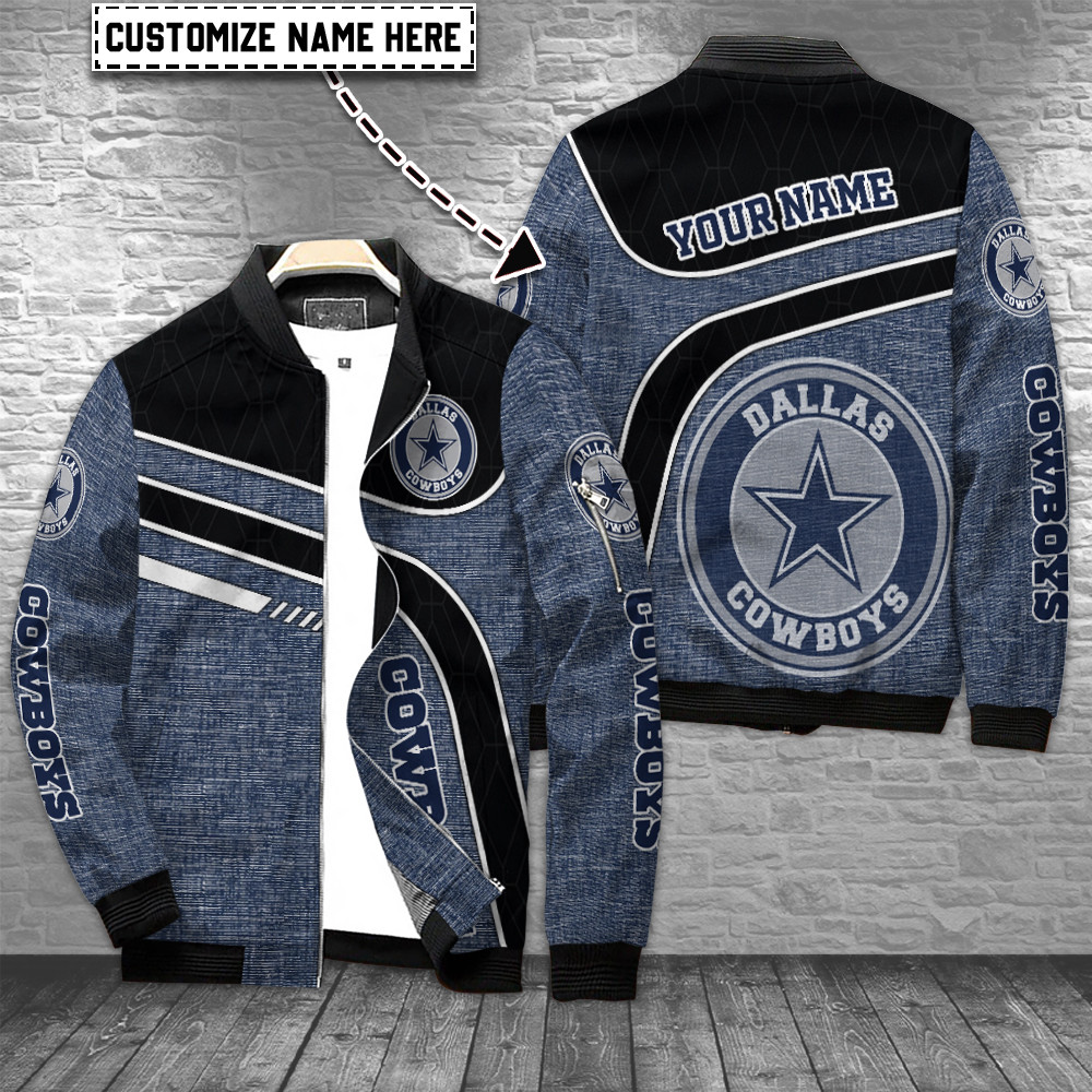 dallas cowboys personalized bomber jacket bg815 uibum