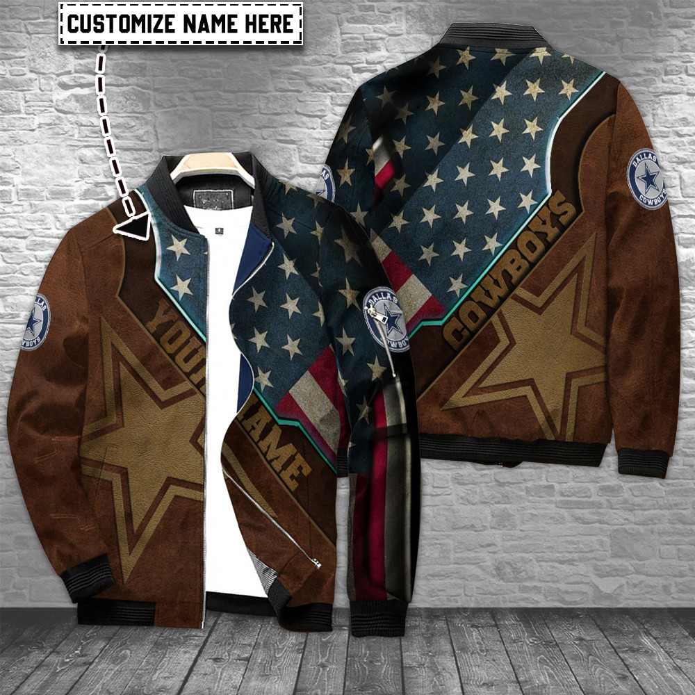 dallas cowboys personalized bomber jacket bg843 vbfer