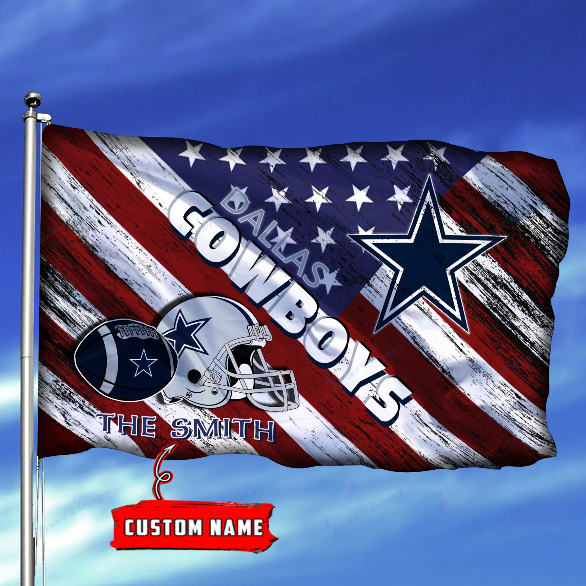 dallas cowboys personalized flag 143 axruy