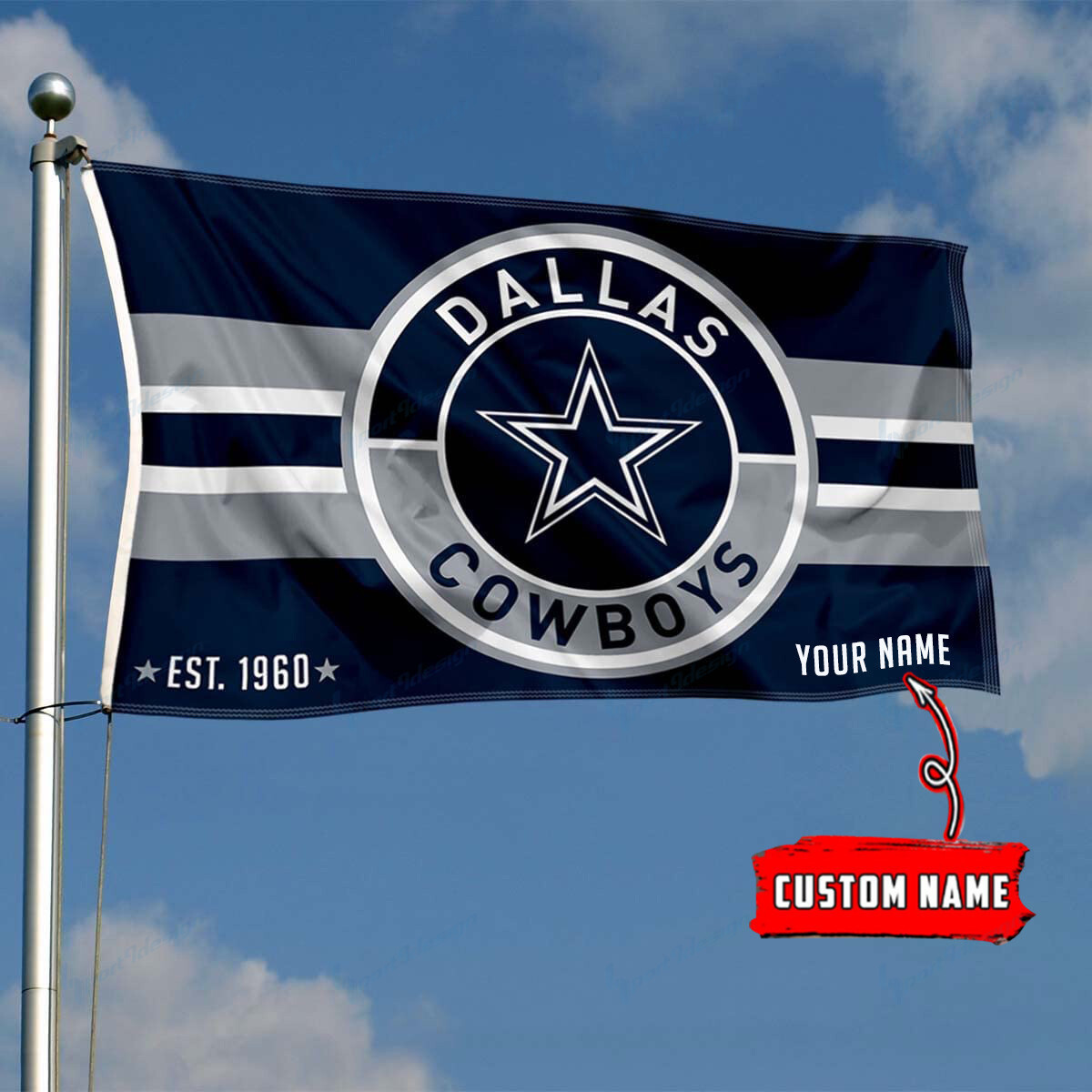 dallas cowboys personalized flag 175 tw3eq