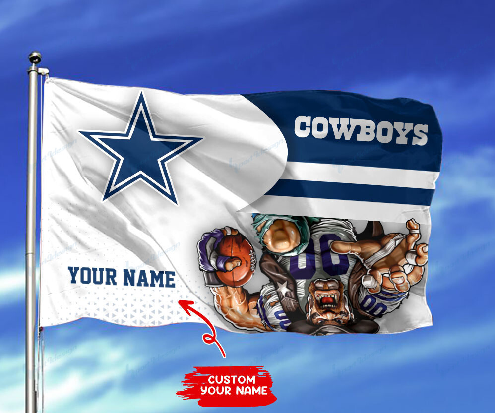 dallas cowboys personalized flag 199 3sr0m