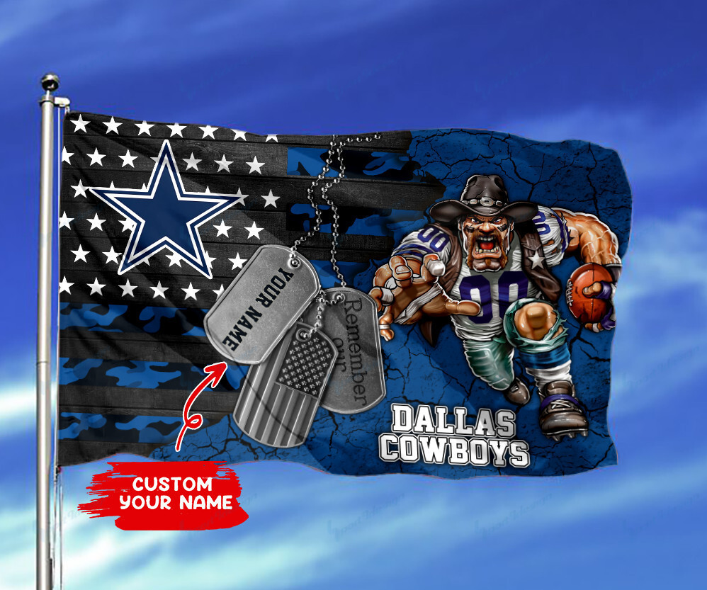 dallas cowboys personalized flag 271 8l0li
