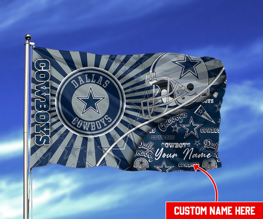 dallas cowboys personalized flag 407 d9uqg