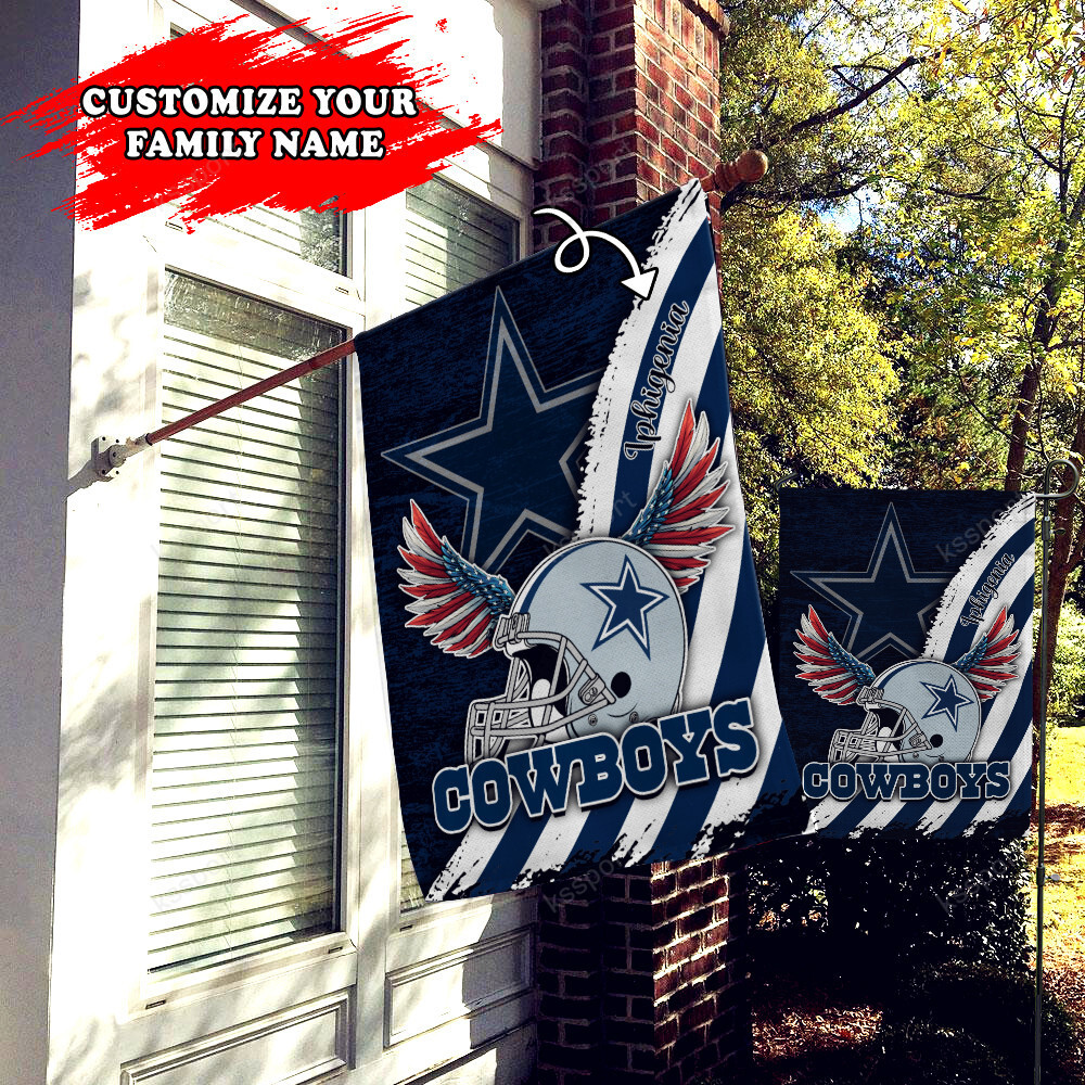 dallas cowboys personalized flag 450 zobla