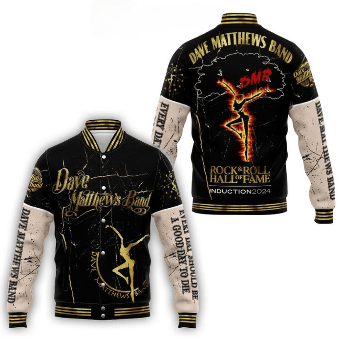 dave matthews band rock26roll hall of fame baseball jacket mynfd