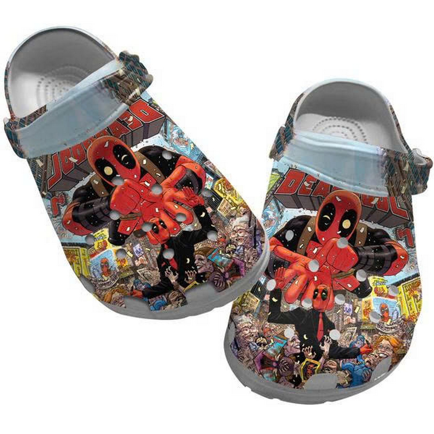 deadpool hero clogs for kids 26 adults hbxnk