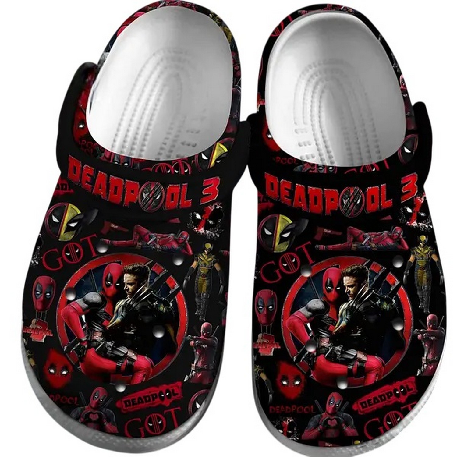 deadpool wolverine 3 got clogs for kids and adults 1i9ng