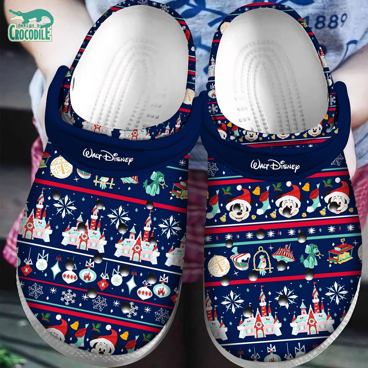 decoration christmas mickey mouse blue ocean clogs for kids 26 adults yaebd