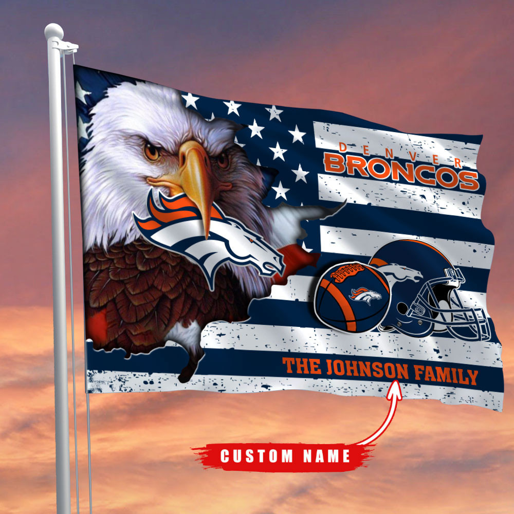denver broncos flag custom name njsfe