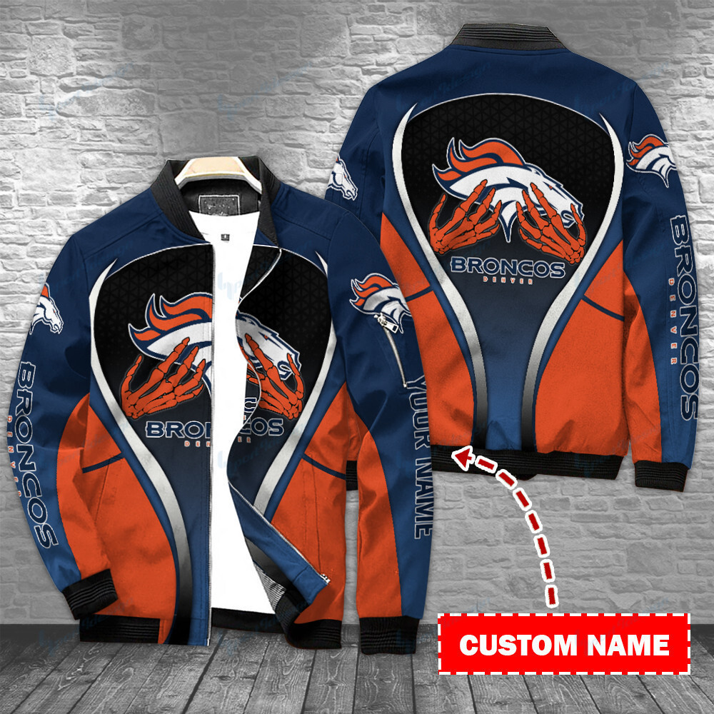 denver broncos personalized bomber jacket bg393 ztyhu