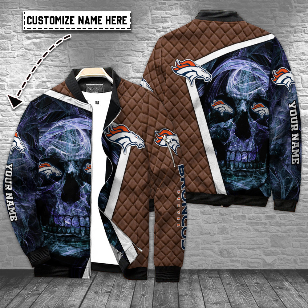 denver broncos personalized bomber jacket bg696 4cssk