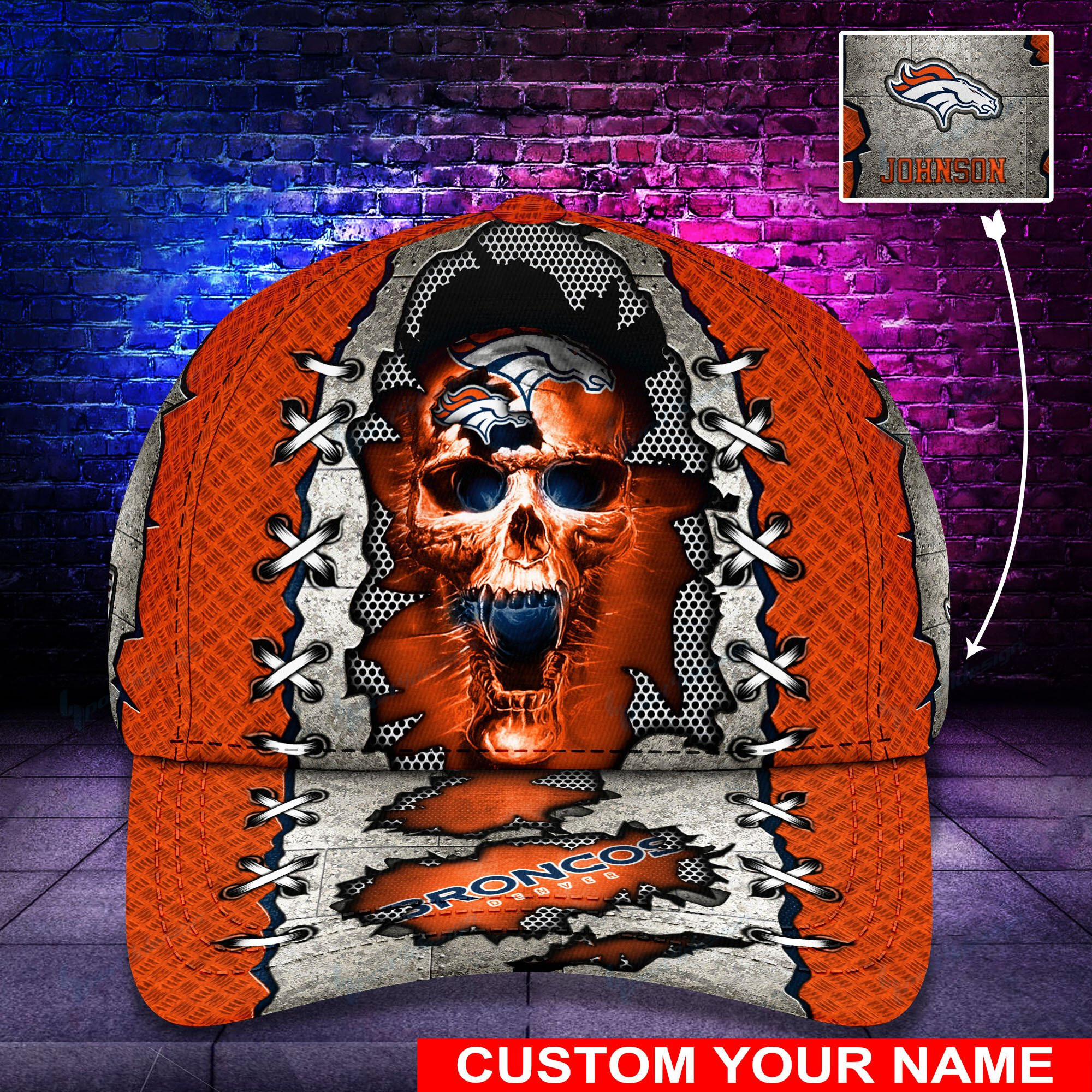 denver broncos personalized classic cap bg484 xih05