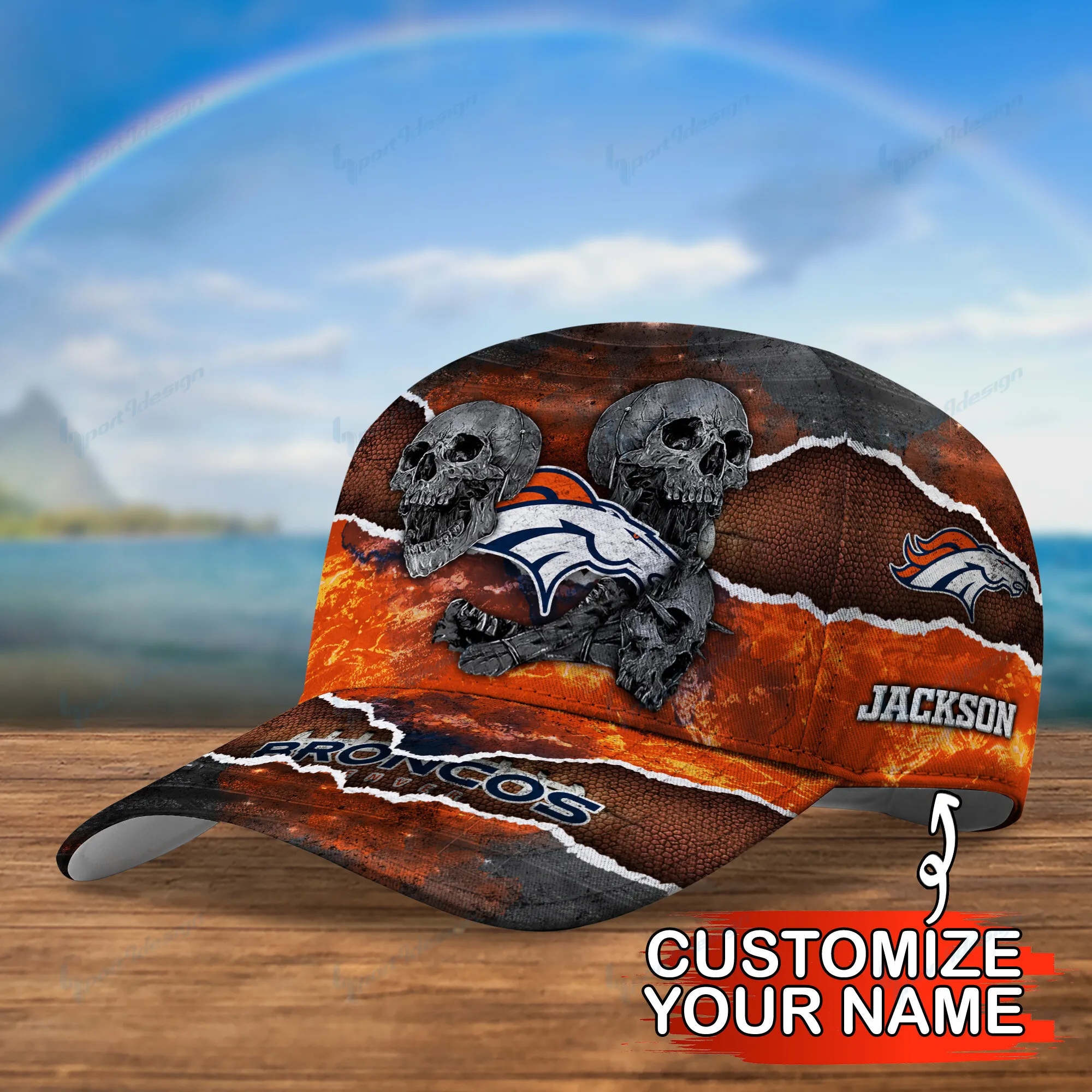 denver broncos personalized classic cap bg666 t3onp