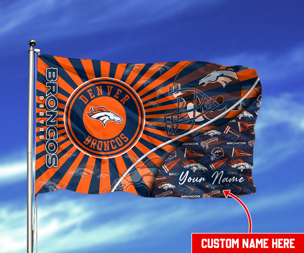 denver broncos personalized flag 408 mstzn