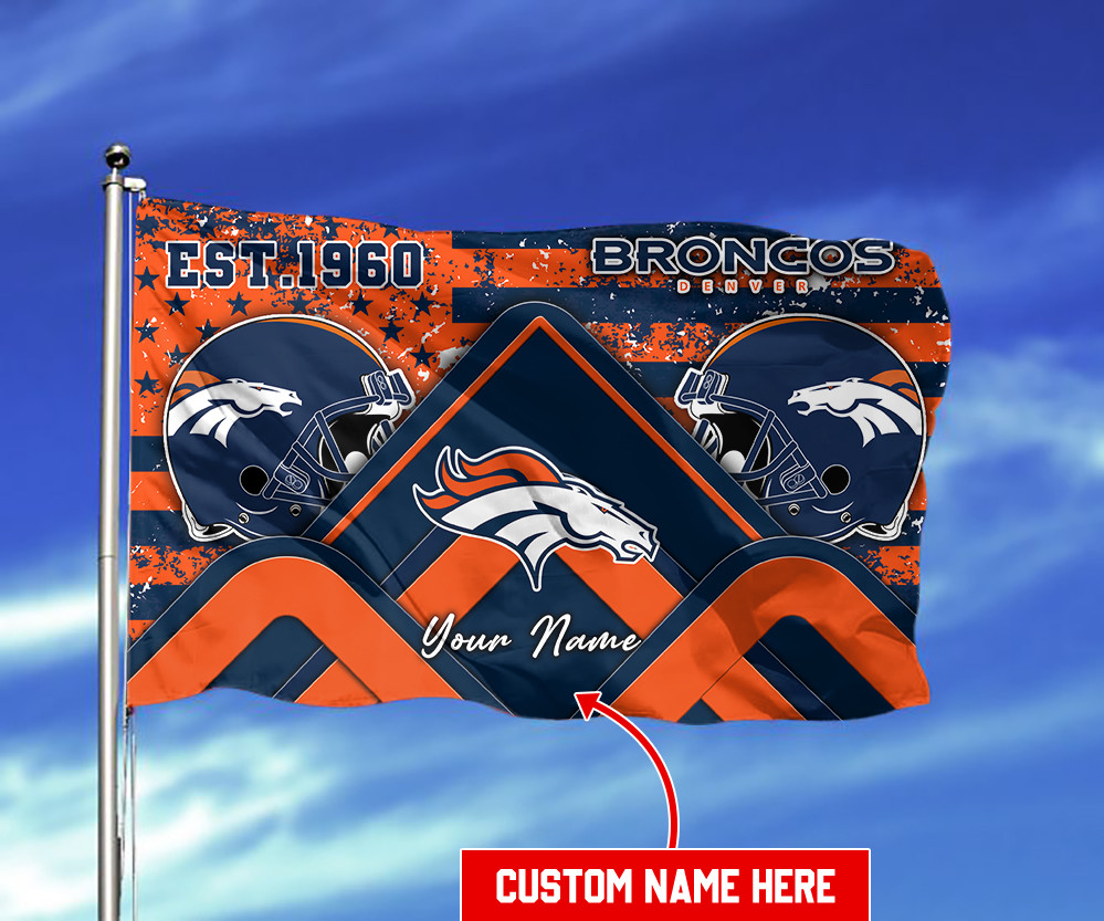 denver broncos personalized flag 440 euqz8