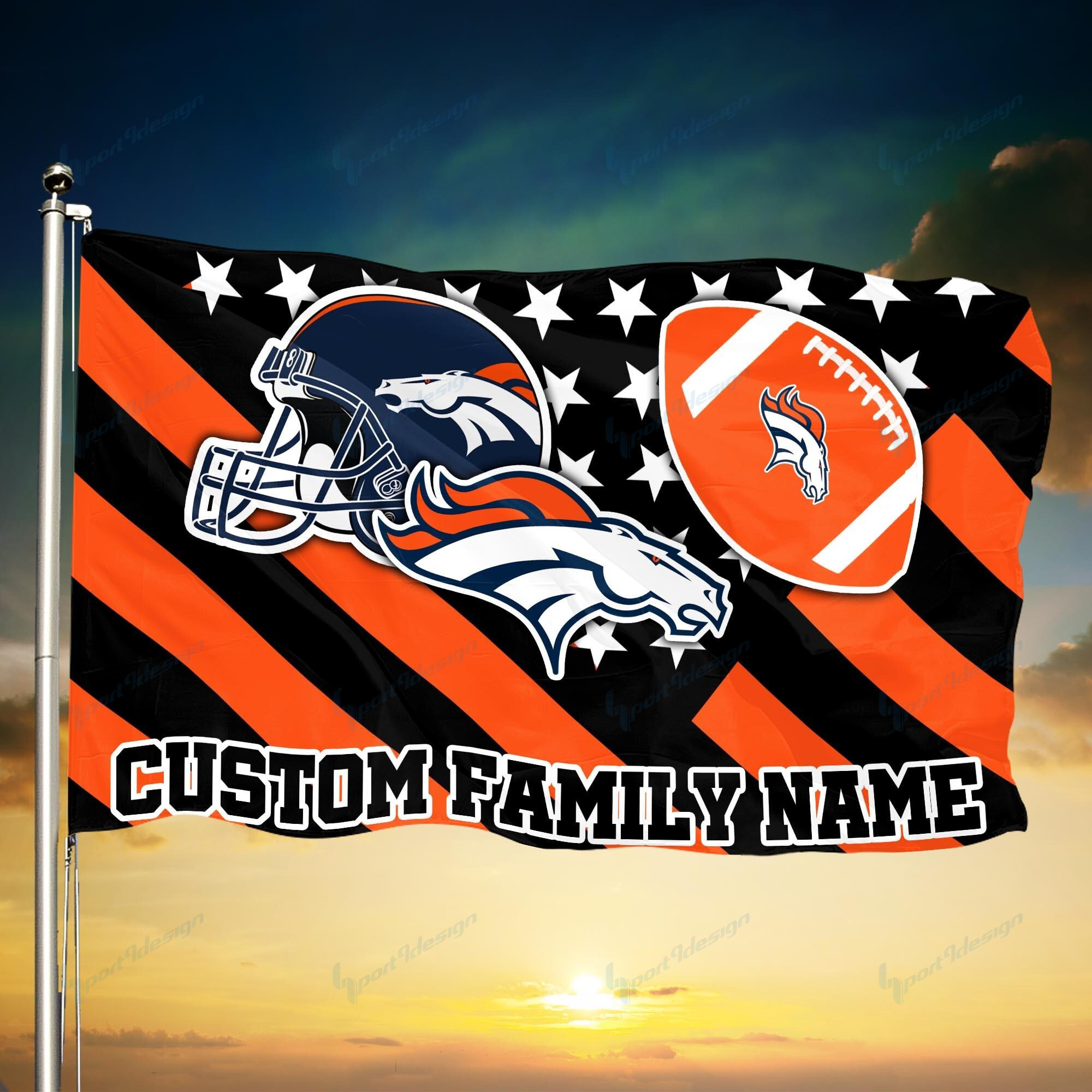denver broncos personalized flag 73 xogq7