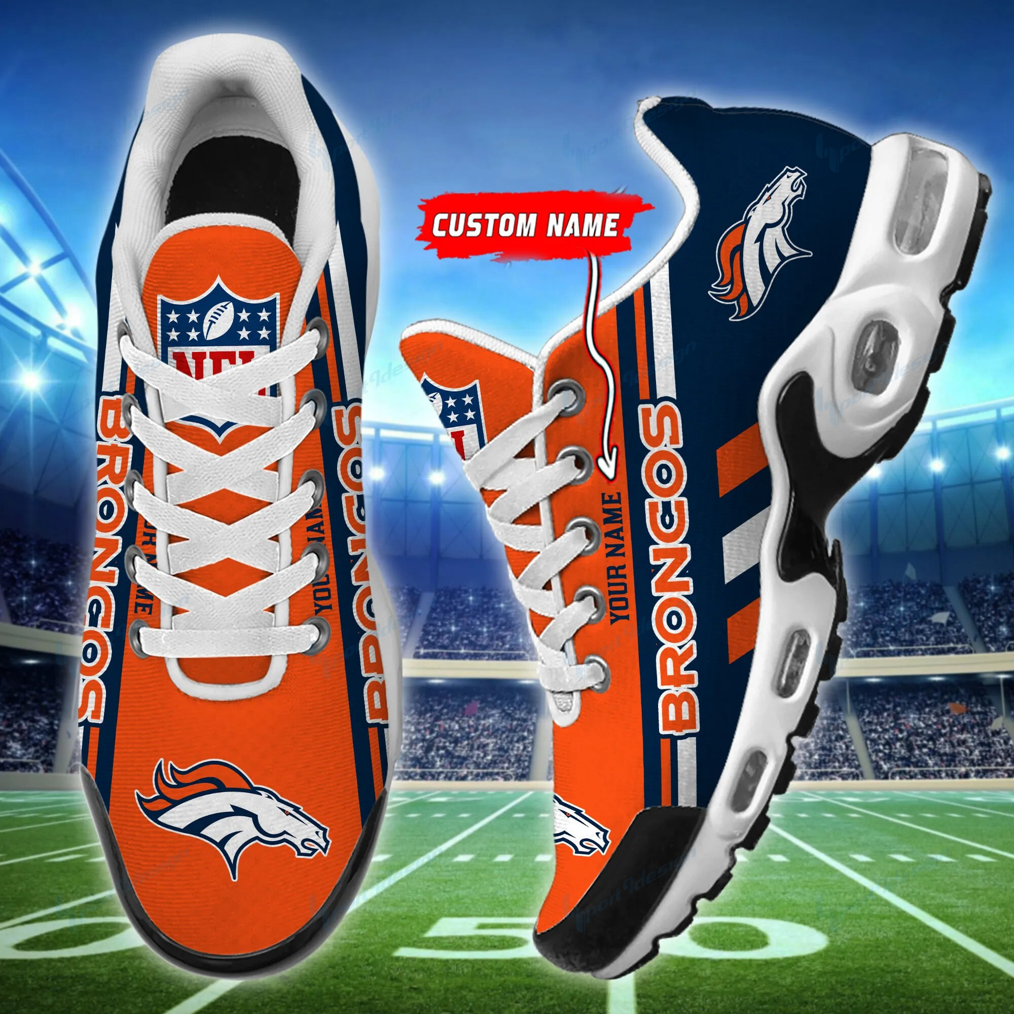 denver broncos personalized plus t n youth sneakers bg57 qalge