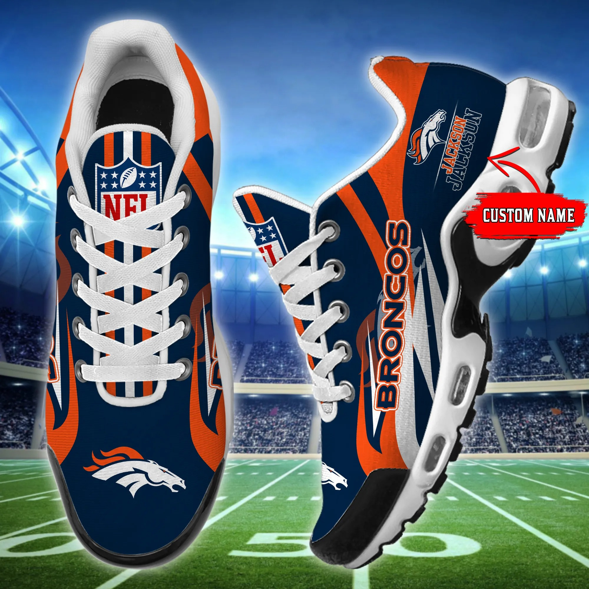 denver broncos personalized plus t n youth sneakers bg89 beaxs