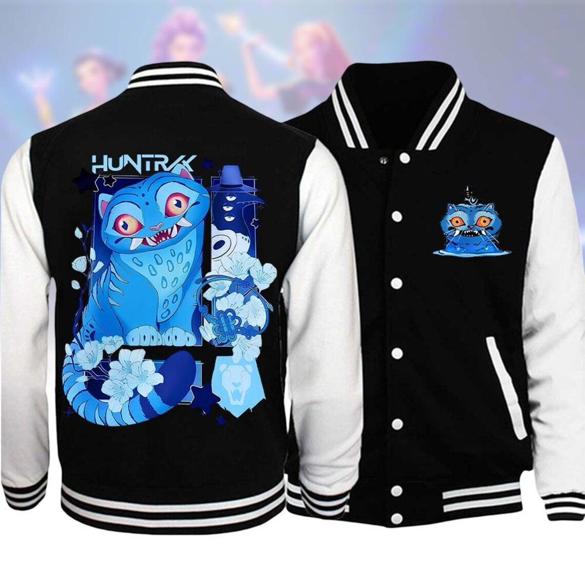 derpy tiger cute huntrix k pop hunter baseball jacket ts8zd