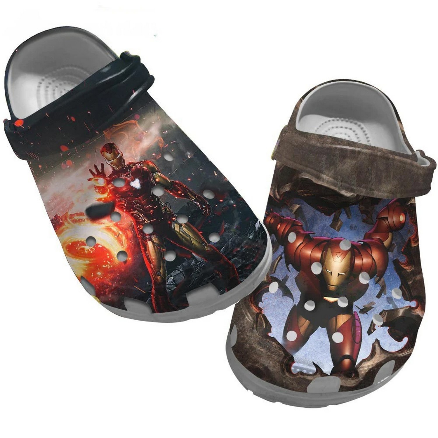 destroy iron man clogs for kids 26 adults zpqct