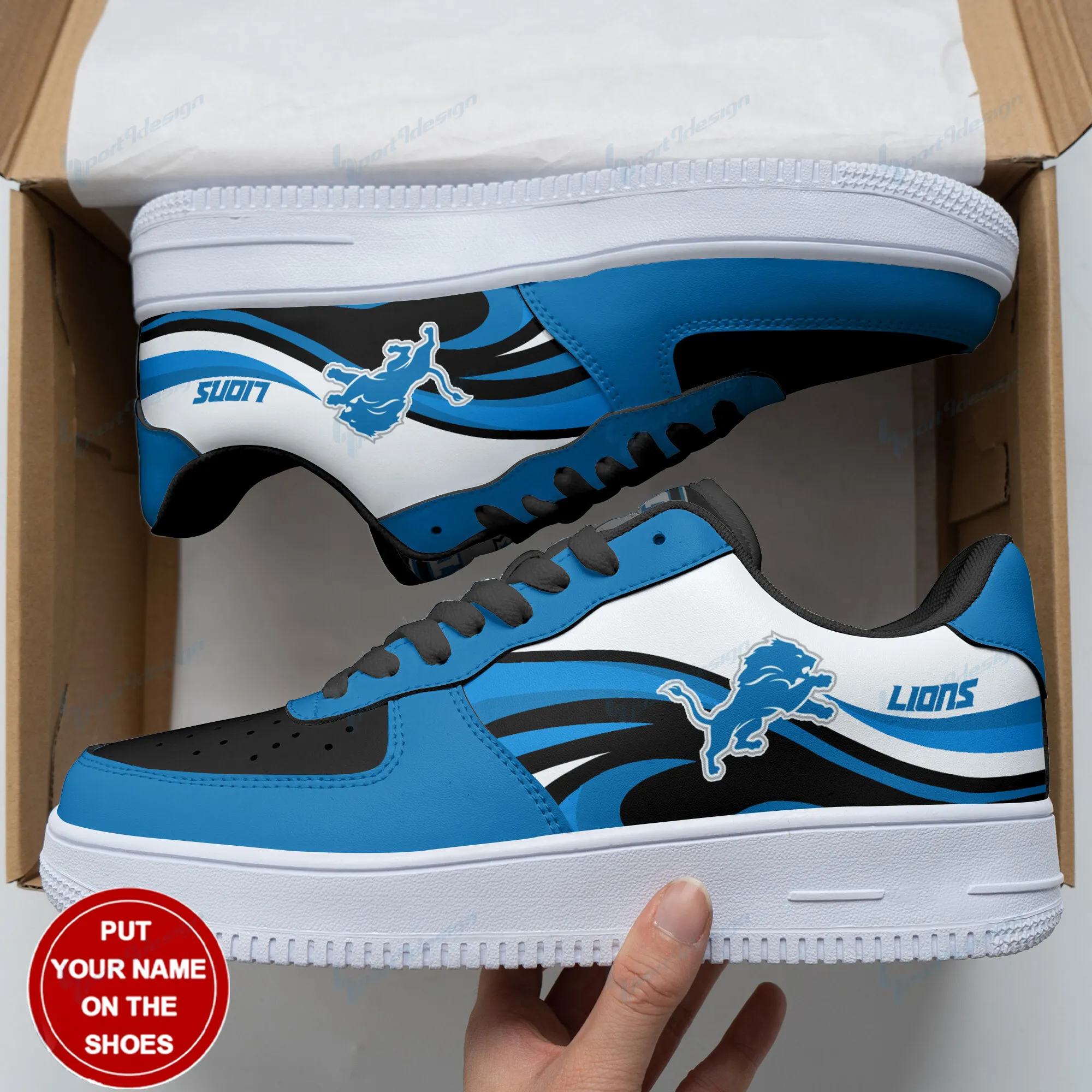 detroit lions personalized af1 shoes bg100 dlfz7