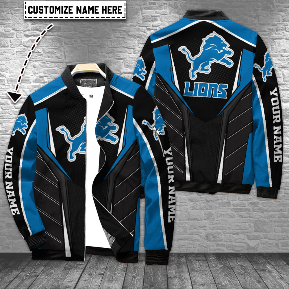 detroit lions personalized bomber jacket bg736 px0zi