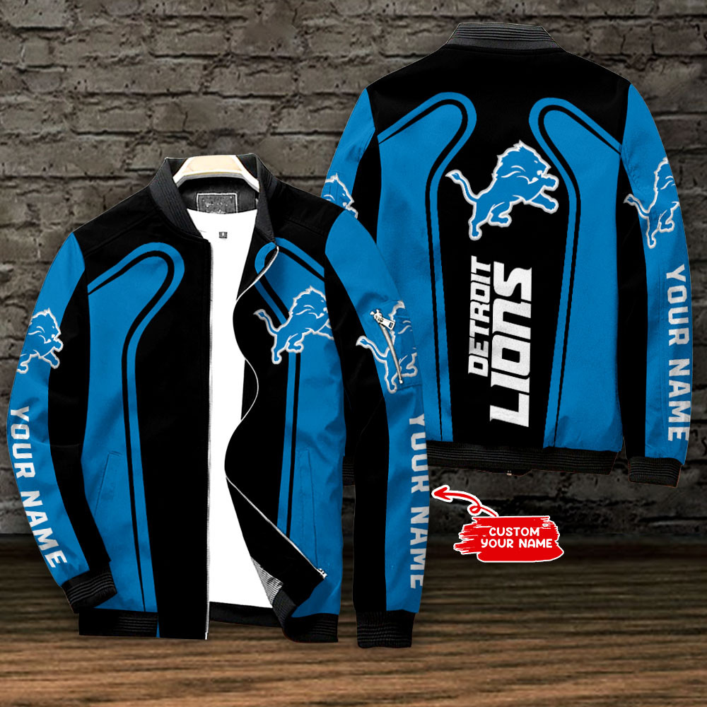 detroit lions personalized bomber jacket bg806 dxi9s