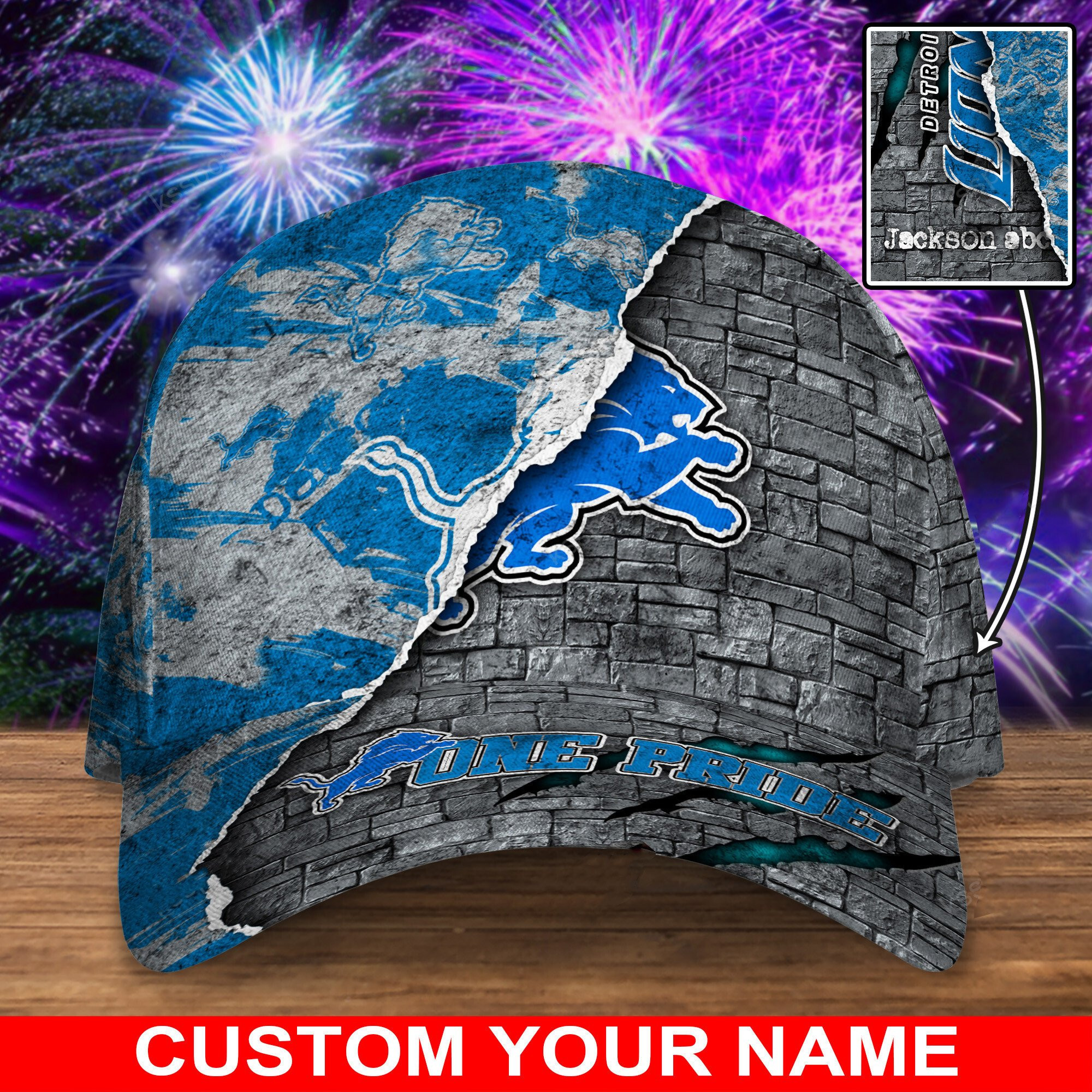 detroit lions personalized classic cap bg825 vu9ib