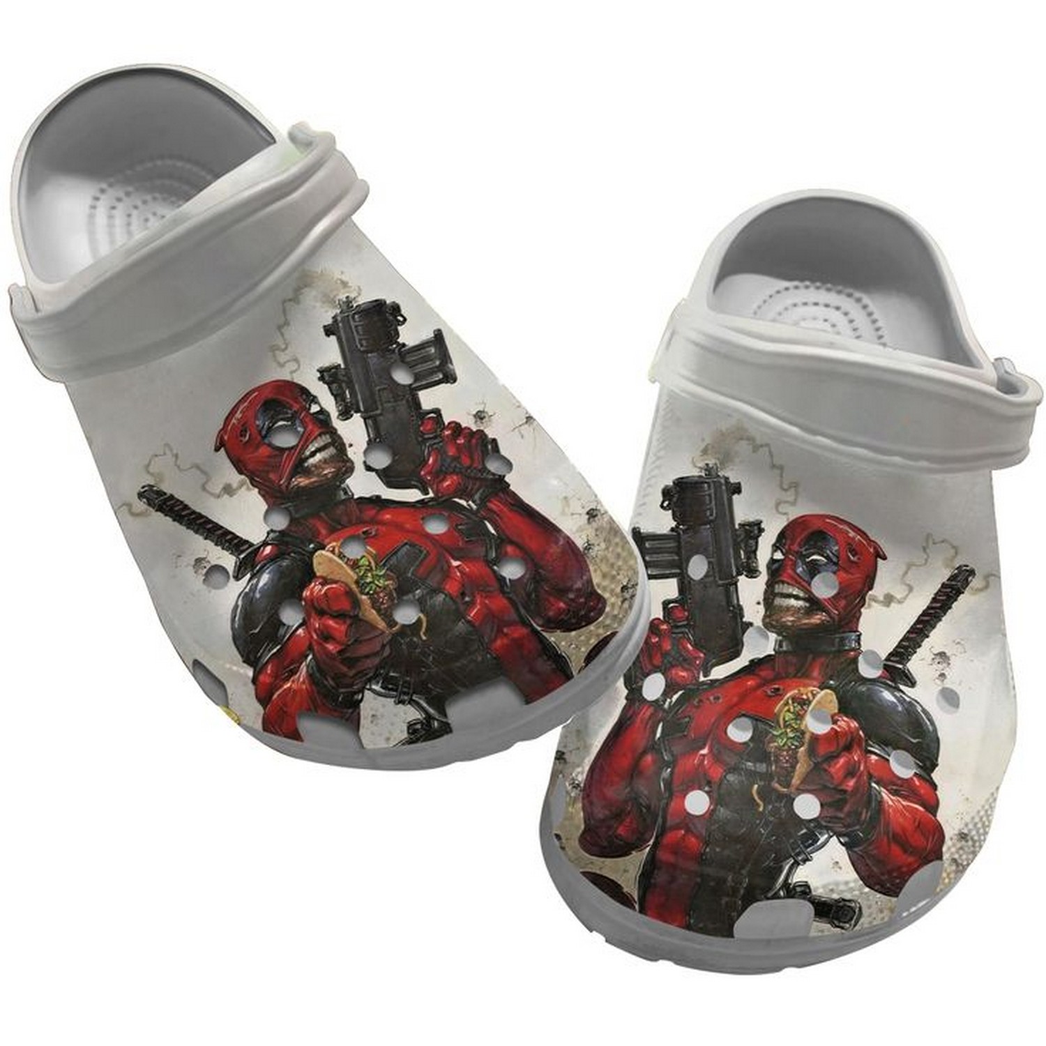 devil deadpool like crep clogs for kids and adults vddd4