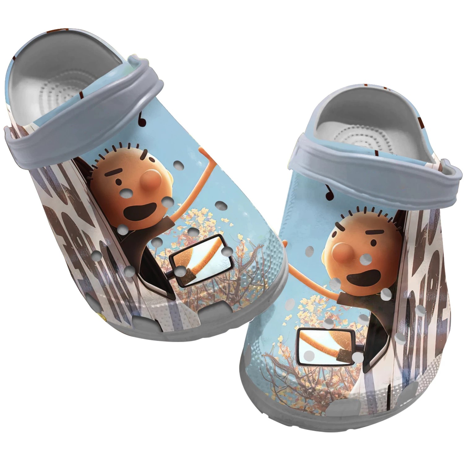 diary of a wimpy kid greg heffley on the bus go to school clogs for kids and adults xt7yt