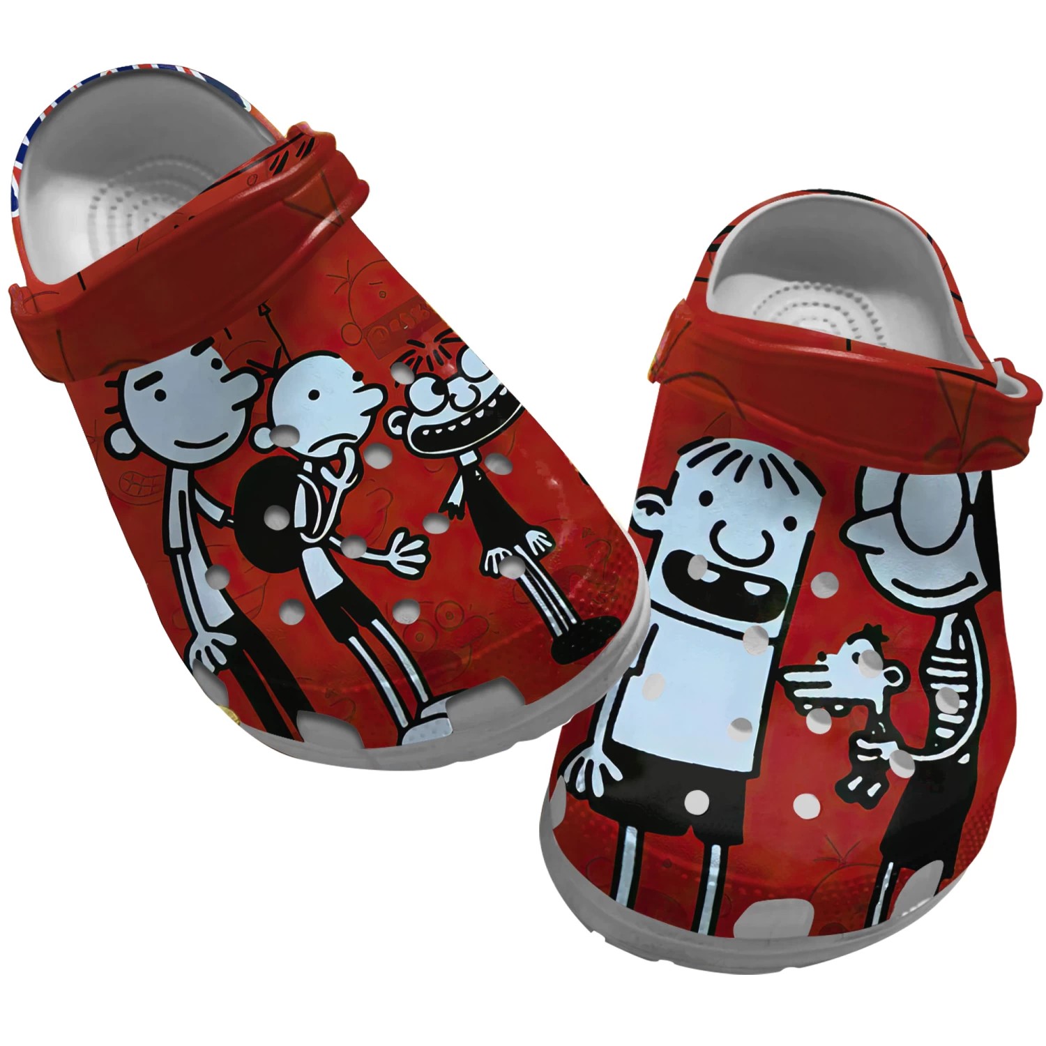 diary of a wimpy kid heffley brother and goof neighbor clogs for kids 26 adults ensh9