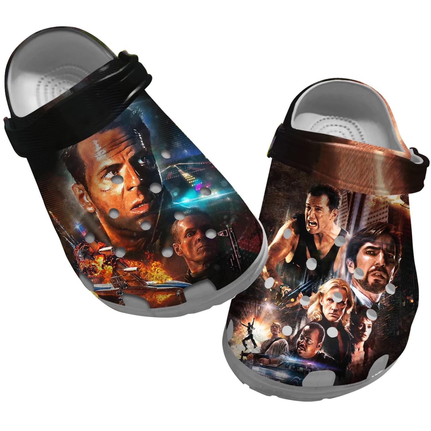 die hard movie charactors clogs for kids 26 adults j8h0w