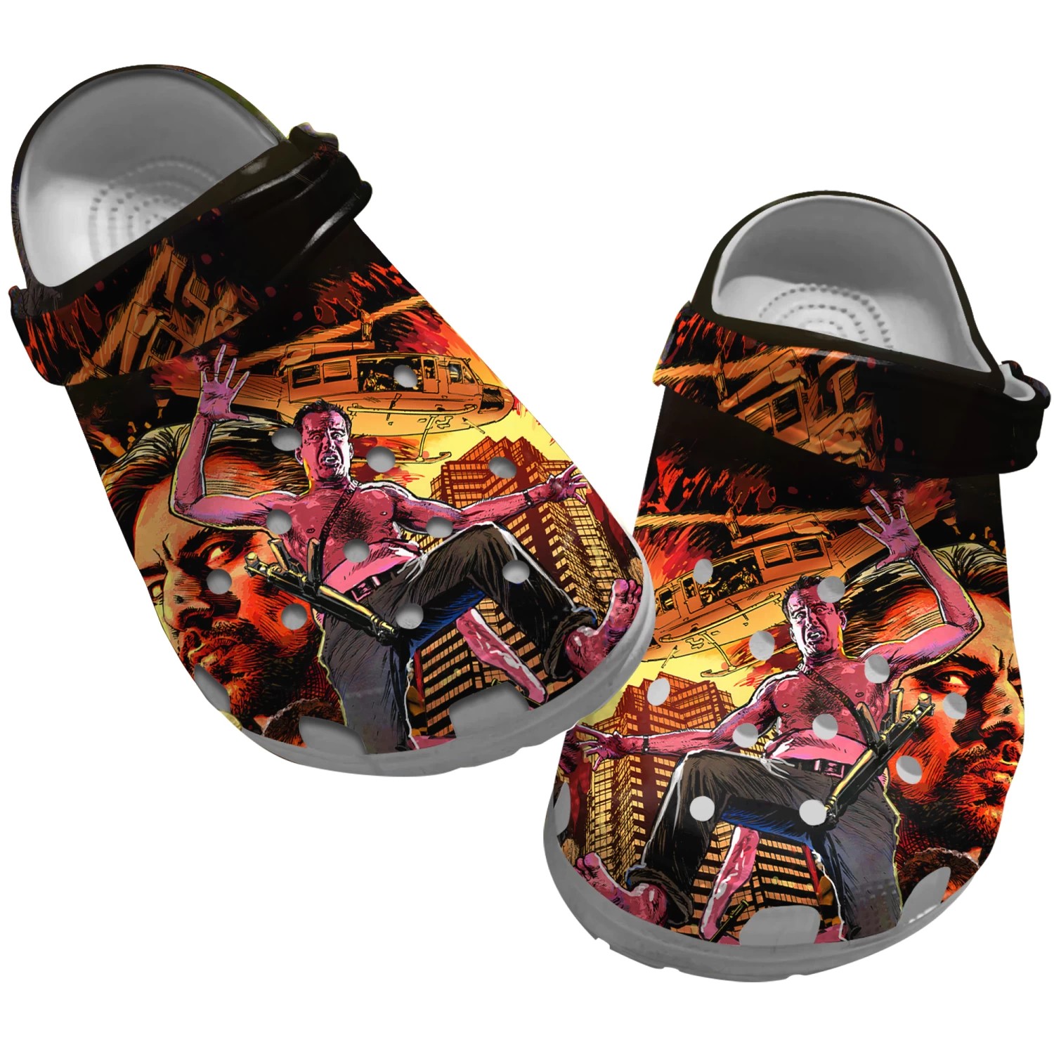 die hard movie comic version clogs for kids 26 adults twn4i