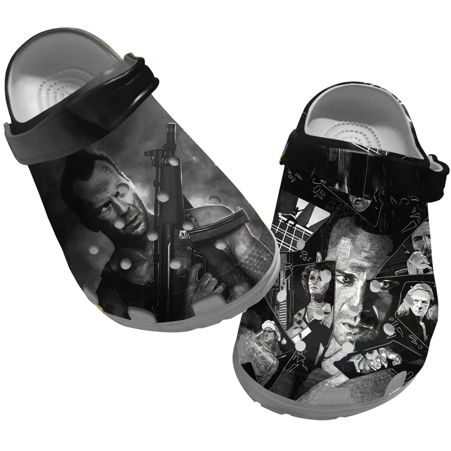 die hard movie fragments of the story clogs for kids and adults ckujq