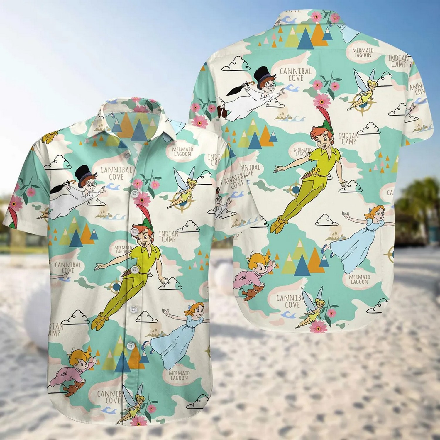 disney peter pan characters hawaiian shirt 30rbz