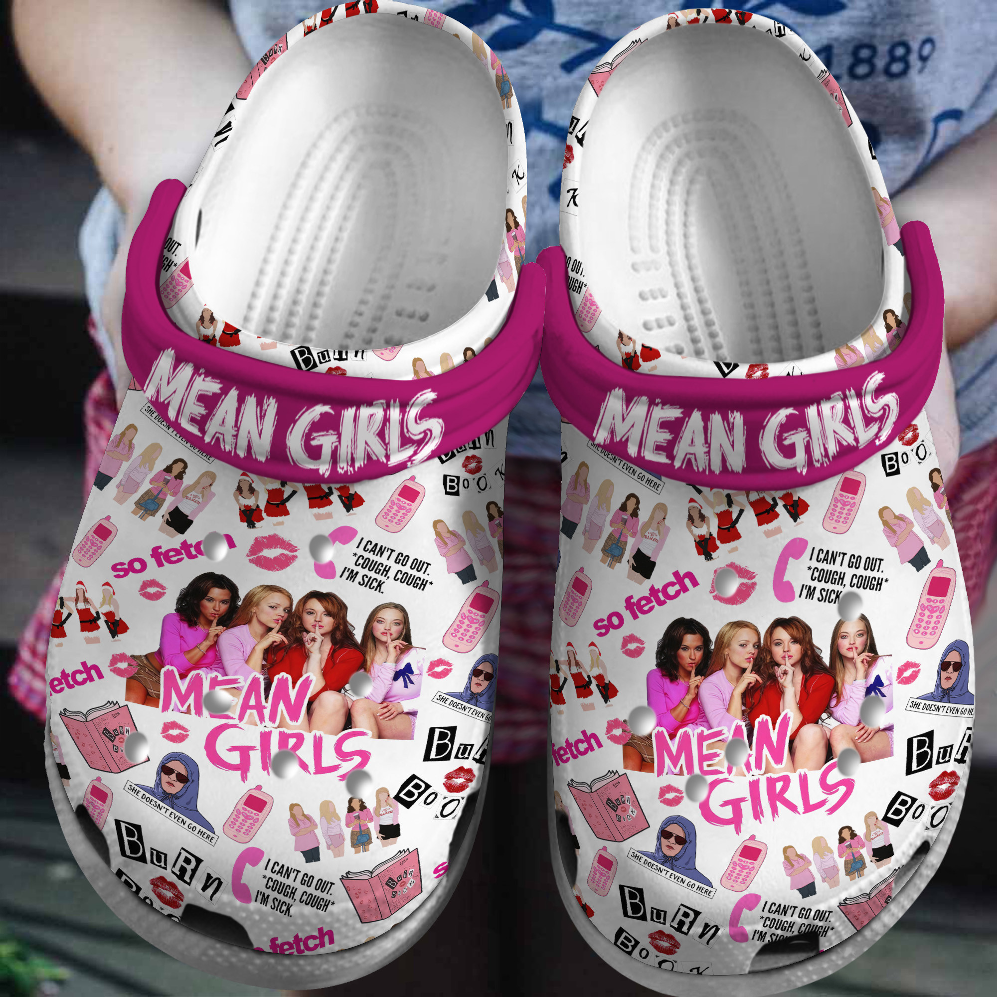 dramatic mean girls movie white clogs fast shipping worldwide lpwf1