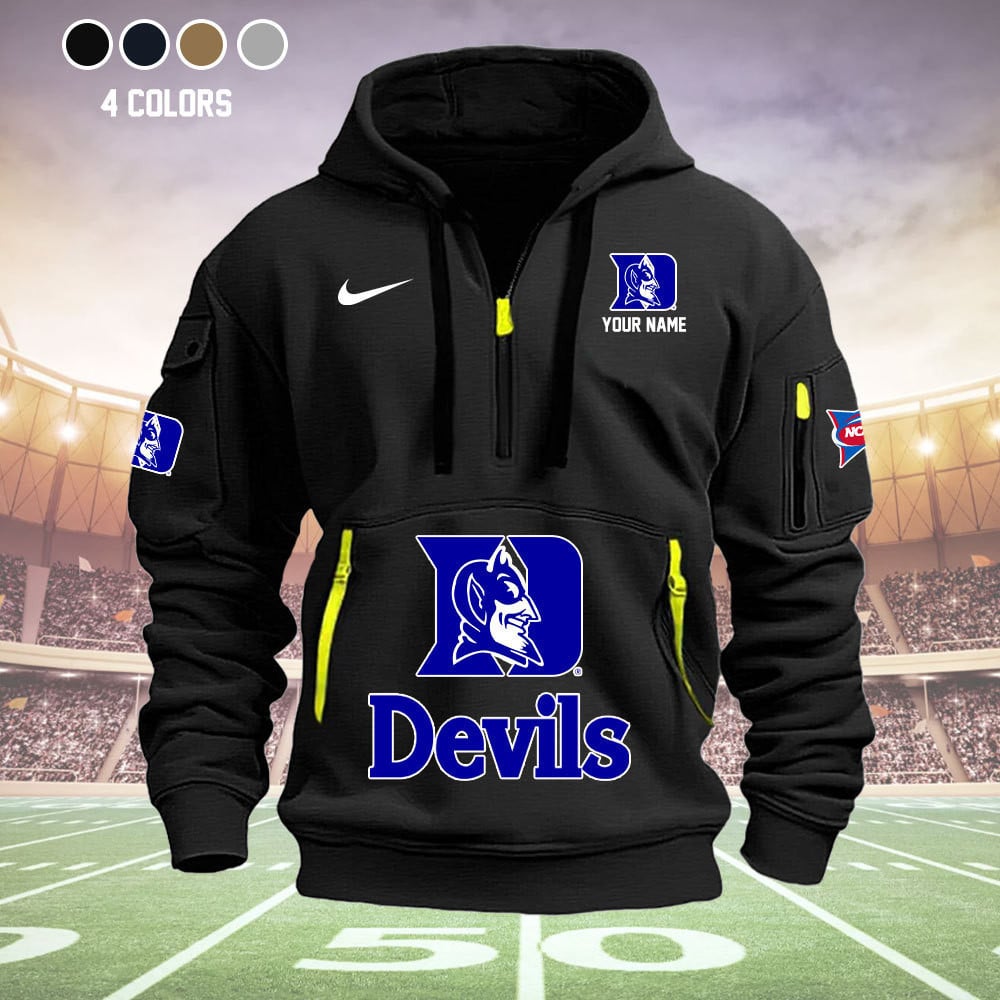 duke blue devilsquarter zip hoodie x1kdr
