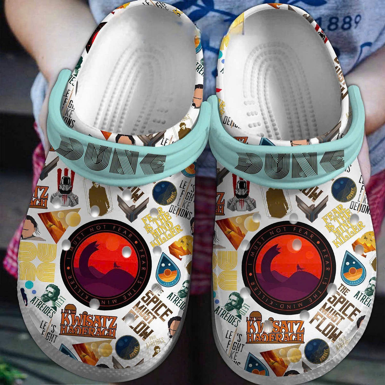 dune movie fear is the mind killer clogs for kids and adults i2acc
