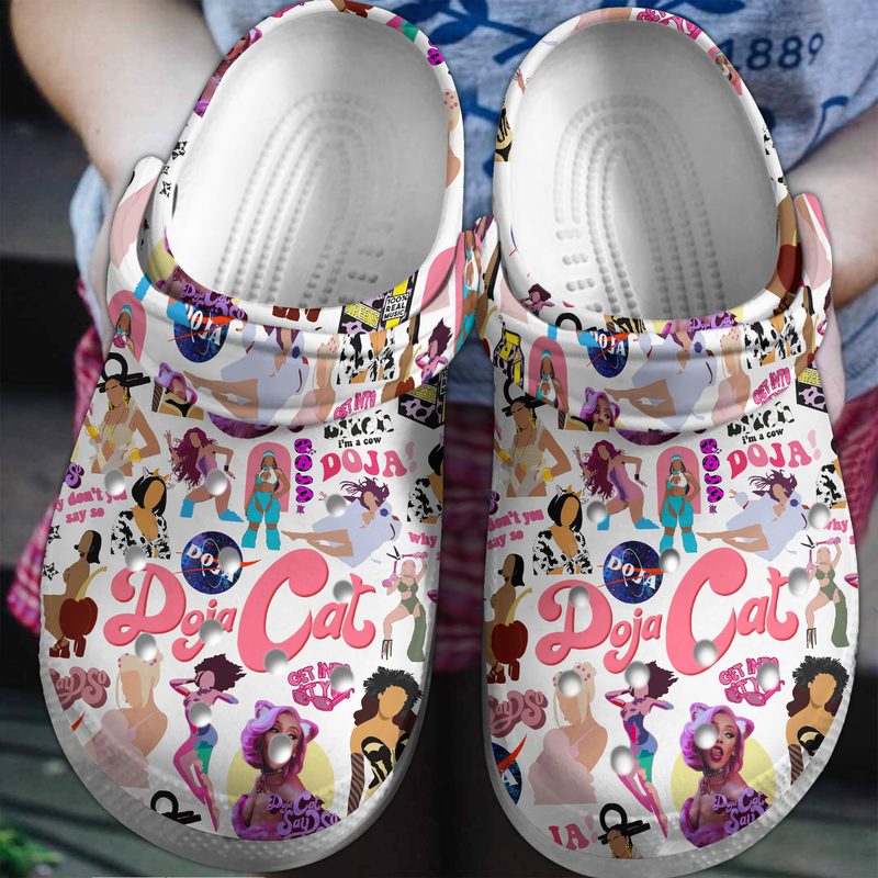 durable music slippers doja cat white clogs fast shipping worldwide cb5tj
