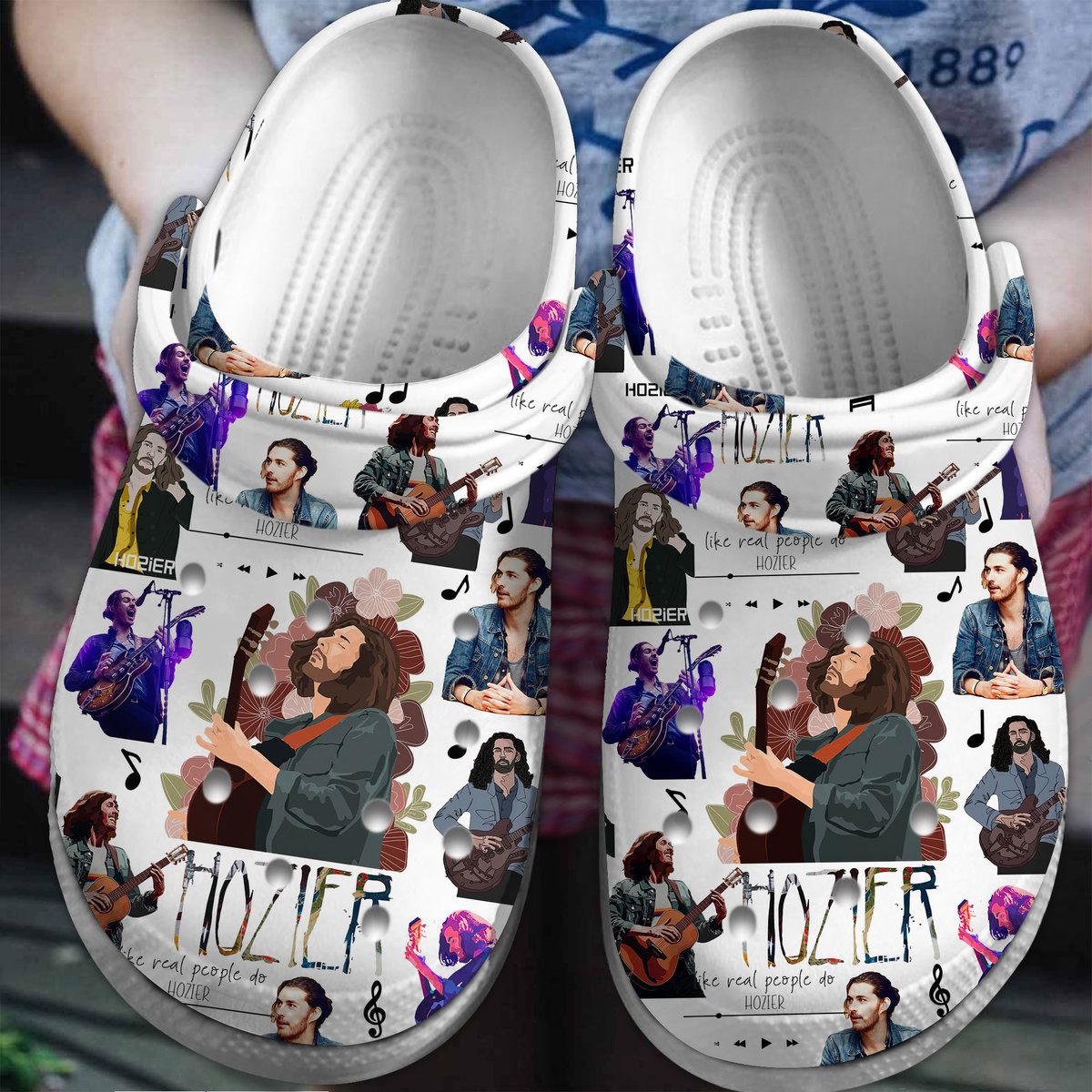 durable slippers hozier music white clog for kids and adults mcbm8
