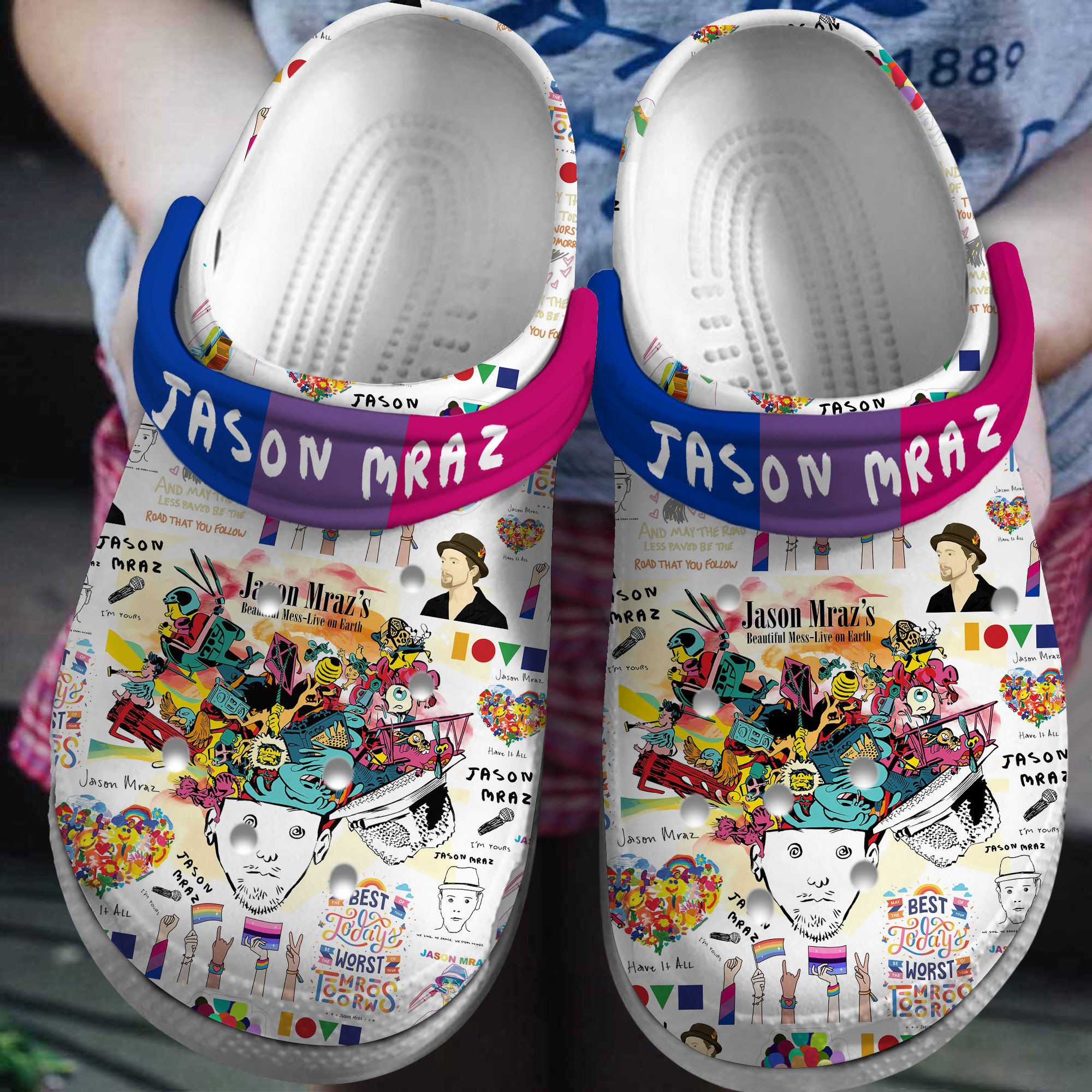 durable white slippers jason mraz music clogs for kids and adults 0hljl