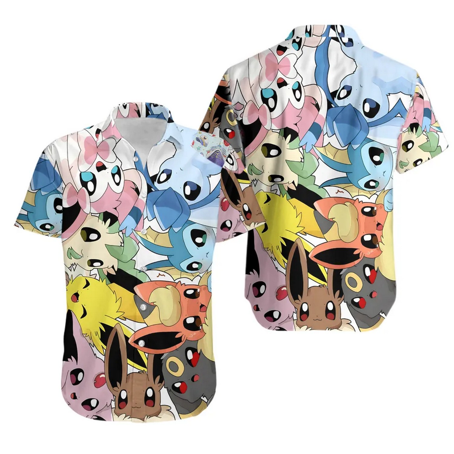eevee evolution pokemon hawaiian shirt qzvhd