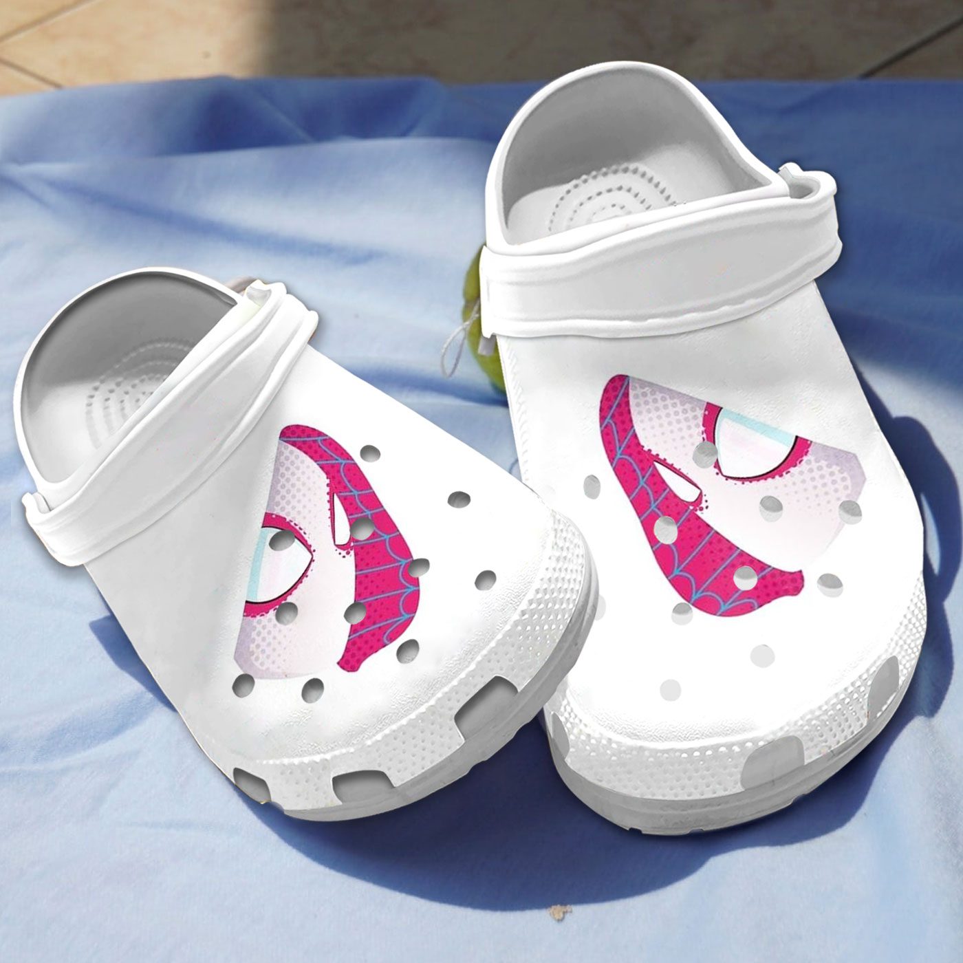 elegant white ghost spider gwen stacy clogs fast shipping oquot